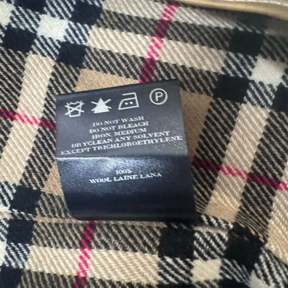 EUC Burberry Women's Beige Trench Coat Size 6 Classic Plaid Detachable Lining - Picture 12 of 16